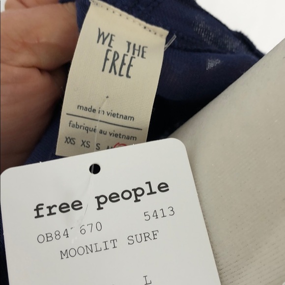 🔴❌‼️sold🆕Free people cotton crop top SZ M - Picture 8 of 8